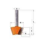 Fresa para biselar 30° HM S:8 D:24x12 904.240.11 CMT