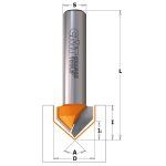 Fresa para ranuras en V (90) HM S:8 D:12.7x12.7 915.127.11 CMT
