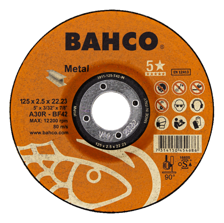 Disco de Corte 125x2.5 A30R (3911-125-T42-M) Bahco