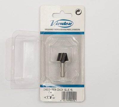 Imagen Fresa Cónica 15G 2C MD (1140012) Virutex