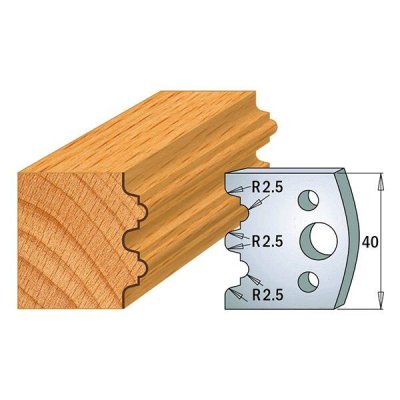 Par contracuchillas 40x4mm(691.108) CMT