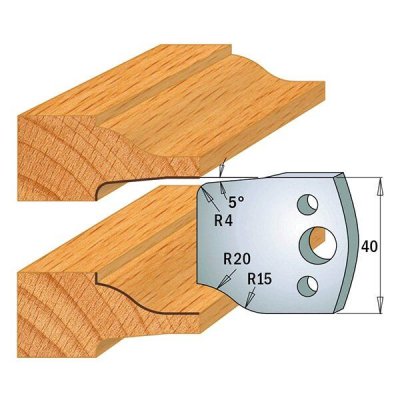 Par contracuchillas 40x4mm(691.100) CMT