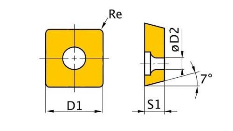 Plaquita Para 24/36, ISO SCMTO9T304 (3441280) Optimum