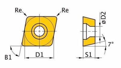 Imagen Plaquita Giratoria HM para 26-28/38-40 (3441282) Optimum