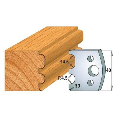 Par contracuchillas 40x4mm(691.007) CMT