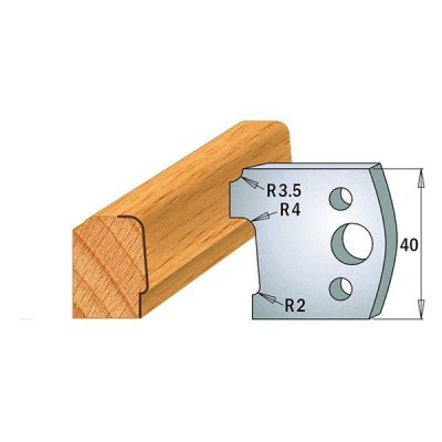 Imagen Par cuchillas KSS 40x4mm CMT 690.130