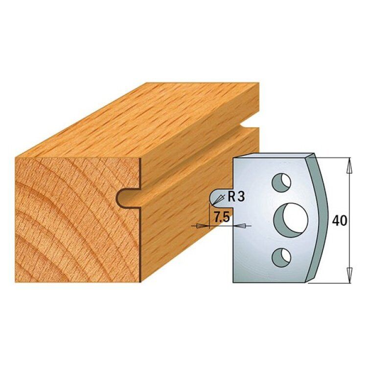 Par contracuchillas 40x4mm(691.010) CMT