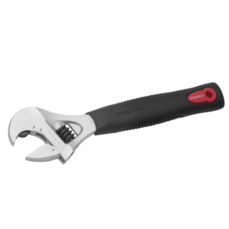 Llave ajustable carraca m/central 200mm 496 Dogher