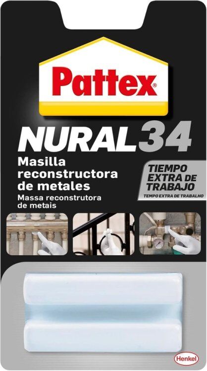 Nural 34 Masilla Reconstructora de Metales 50g Pattex