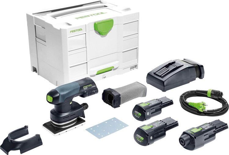 Lijadora orbital a batería RTSC 400 Li 3,1-Set 201513 Festool