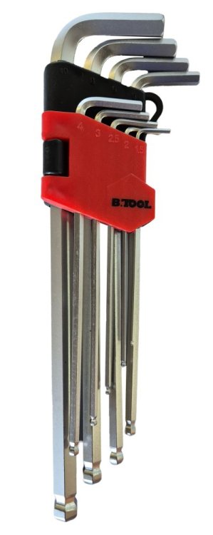 Juego de 9 llaves allen con bola BTLH9 (855006009)