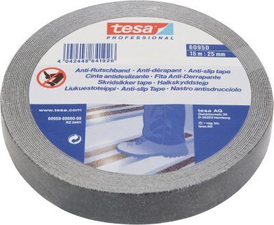 Imagen Cinta Antideslizante Negra 60950 15mx25mm Tesa