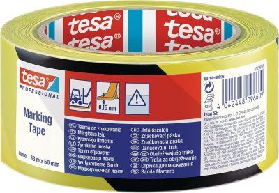 Imagen Cinta de Señalizacion Amarilla/Negra 60760-00087-15 33mx50mm Tesa