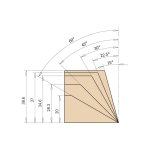 Fresa Biselar Cuchilla Reversible HW S-20X50 D-85/102X40 663.201.11 CMT