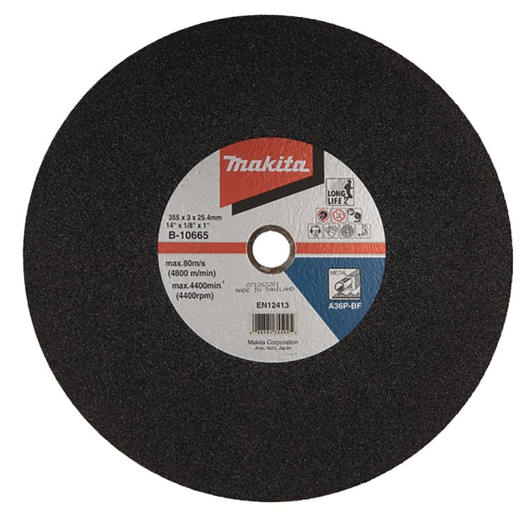  Disco de Corte 355x3x25.4 Metal B-10665 Makita