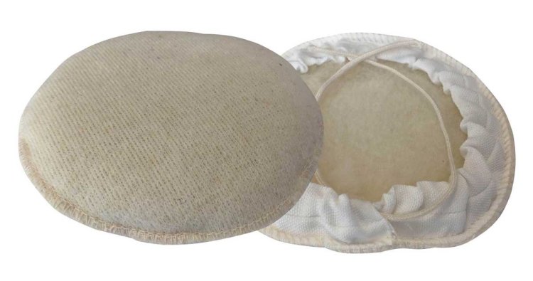 Boina de pulir c/cordón pura lana piel de cordero 180mm Edelco