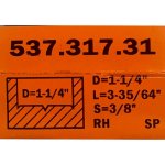 Broca tipo Forstner KSS D:1-1/4 S:3/8 DX 537.317.31 CMT
