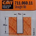 Fresa recta HWM S:6 D:6x16 711.060.11 CMT