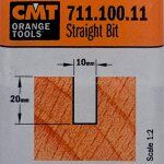 Fresa recta HM S:6 D:10x20 711.100.11 CMT