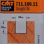 Fresa recta HM S:6 D:18x20 711.180.11 CMT