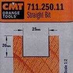 Fresa recta HM S:6 D:25x20 711.250.11 CMT