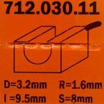Fresa recta HWM S:6 D:3x11 lt:60 712.030.11 CMT