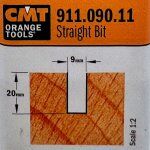 Fresa recta HM S:8 D:9x20 911.090.11 CMT