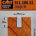 Fresa recta HM S:8 D:10x20 911.100.11 CMT