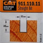 Fresa recta HM S:8 D:11x20 911.110.11 CMT