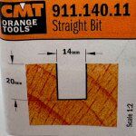 Fresa recta HM S:8 D:14x20 911.140.11 CMT