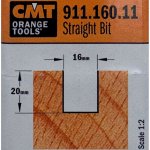 Fresa recta HM S:8 D:16x20 911.160.11 CMT
