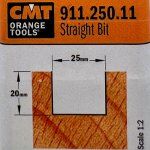 Fresa recta HM S:8 D:25x20 911.250.11 CMT
