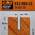 Fresa recta HWM S:8 D:6x25 911.060.11 CMT