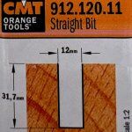 Fresa recta HM S:8 D:12x30 912.120.10 CMT