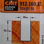 Fresa recta HM S:8 D:16x30 912.160.11 CMT