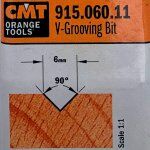 Fresa para ranuras en V (90) HWM S:8 D:6x8 915.060.11 CMT