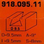 Fresa para juntas 9° HW S:8 D:9.5x9.5 918.095.11 CMT