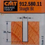 Fresa recta HM S:12 D:8x31.7 912.580.11 CMT