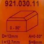 Fresa para refundir 30° HM S:8 D:12x12.7 921.030.11 CMT