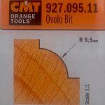 Fresa radio concavo HM S:8 D:31.7 R:9.5 927.095.11 CMT