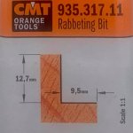 Fresa para rebajes c/rodam. HM S:8 D:31.7x12.7 935.317.11