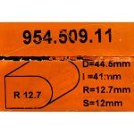 Fresa semicircular HM S:12 D:44.5 R:12.7 CMT