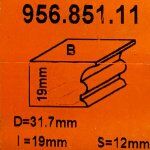 Fresa para molduras HM S:12.7 D:31.7x19 956.851.11 CMT