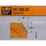 Fresa para biselar c/rodam. 30° HM S:12 D:38.5 957.501.11 CMT