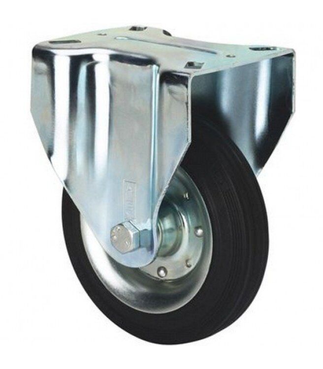 Rueda Fija 2-0226 17ZV100-BSR 100mm Goma Negra Alex