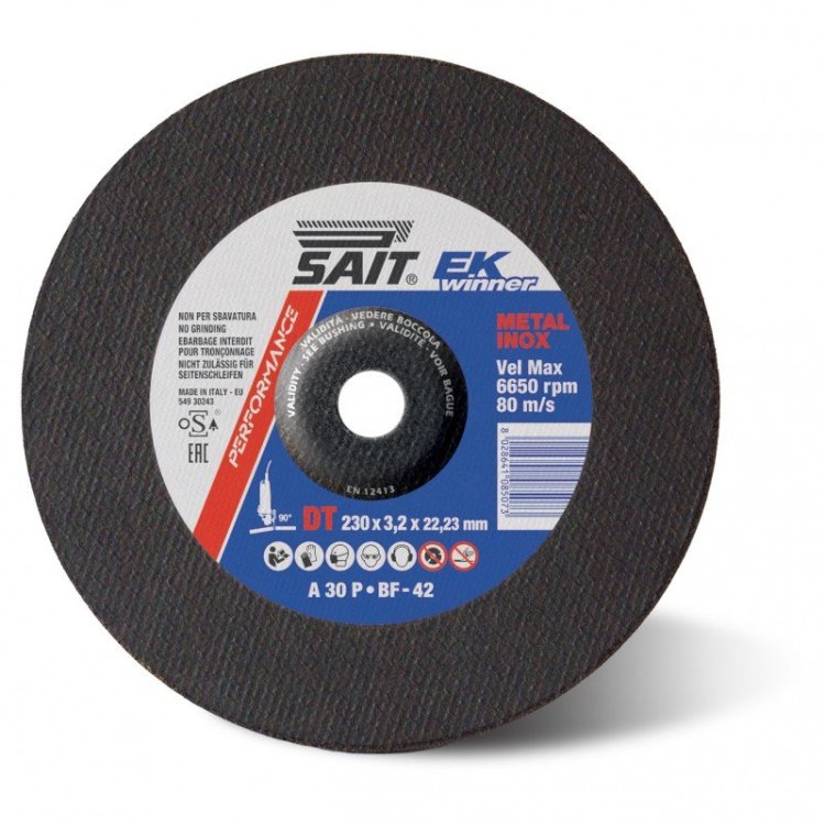 Disco de Corte Centro Hundido 180x3 A30P Sait