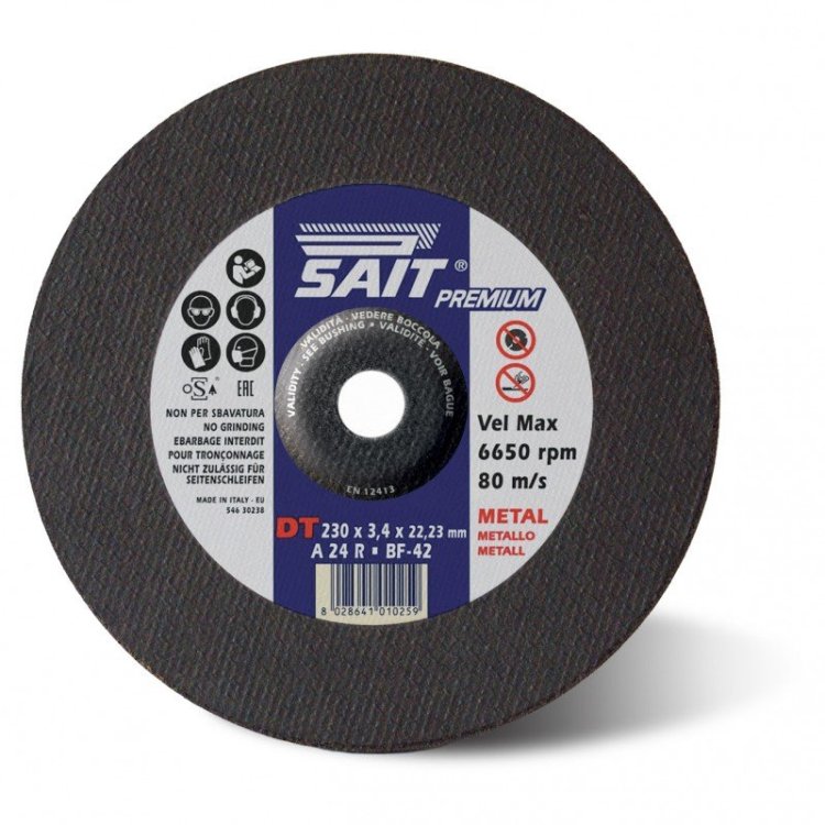 Disco de Corte Centro Hundido 115x2.5 A24R Sait