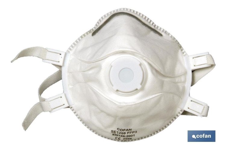 Mascarilla Protección C/Valvula FFP3D Cofan